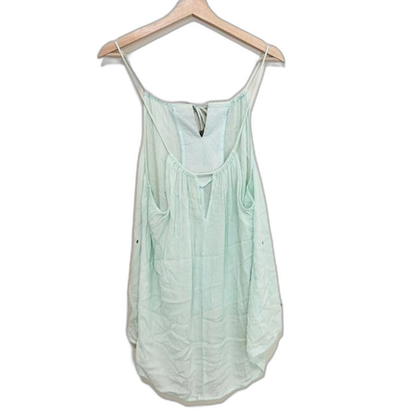 LOVE STITCH Beaded Gauze Halter Tunic Top Size M Embellished Sleeveless Boho - Picture 4 of 11